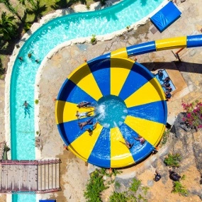 drone view Wild Waters Kenya water park Mombasa
